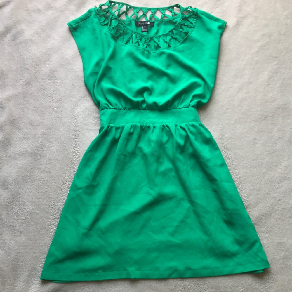 Forever 21 Green flowy dress